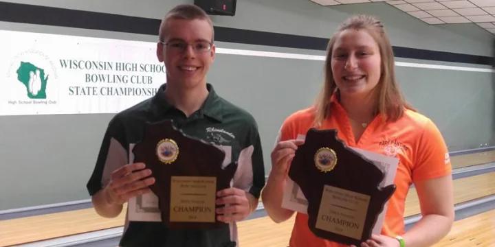 Germantown, Amherst win boys/co-ed titles; Kenosha Tremper, Amherst repeat as girls champions; Darin Bloomquist, Caitlin Mertins take singles titles at 2018 Wisconsin High School Bowling State Championships