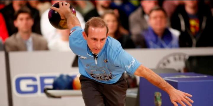 Norm Duke rebounds from PBA50 National Championship title match loss to take first-round lead of PBA50 Mooresville Open
