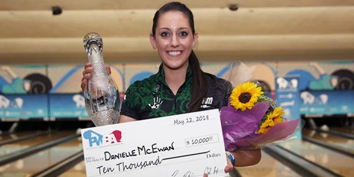 Danielle McEwan delivers a special Mother’s Day present in winning the 2018 PWBA Fountain Valley Open