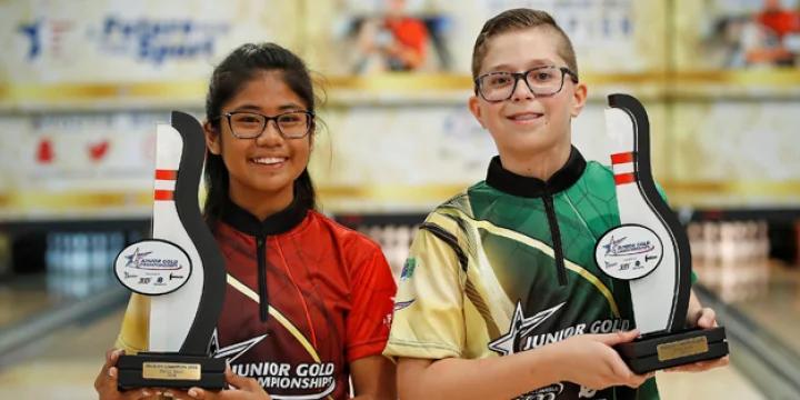 Junior Gold U12 telecast showcases amazing talent of the very young as Joseph Dominguez, Katelyn Abigania win titles