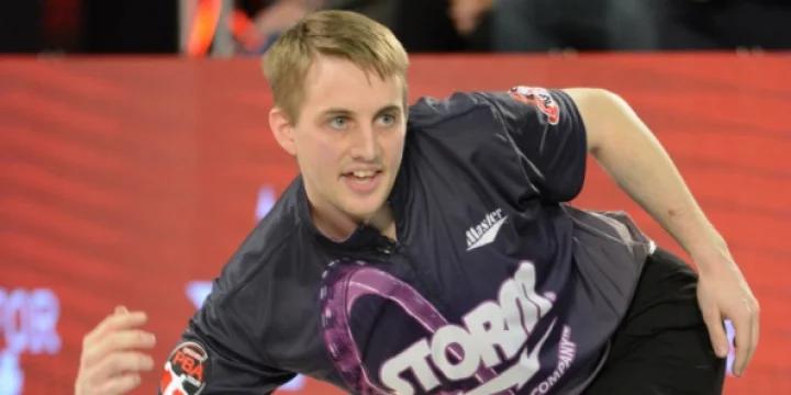 Richie Teece takes first-round lead of FloBowling PBA Bear Open as A squad has 14 of top 18 spots