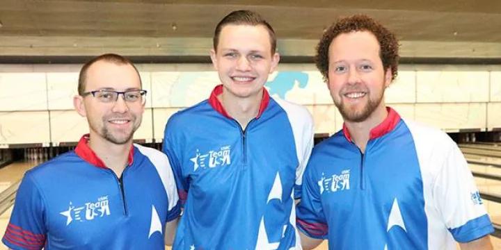 Team USA breaks through for gold in trios at 2018 World Men's Championships