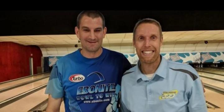 Paul Bober and Chris Hill edge Chris Pounders and Matt Mysliwiec to win MAST Doubles at Lake Ripley Lanes