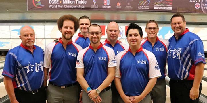 Team USA tops team event heading into medal round, E.J. Tackett wins all-events gold at 2018 World Men's Championships
