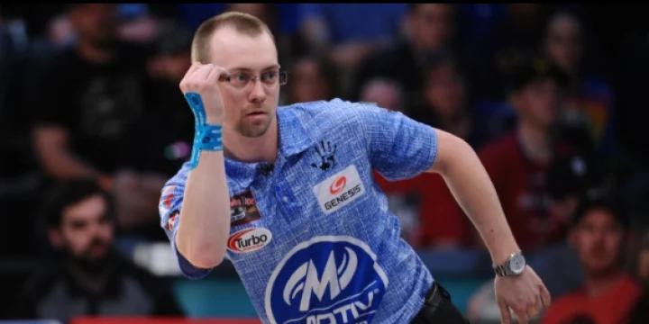 E.J. Tackett jumps into lead as 2-pattern PBA Lubbock Sports Open moves to Scorpion 42 lane pattern in second round