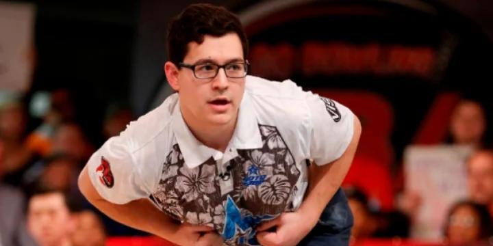 Kris Prather holds top spot in tightly packed leaderboard heading into final round of match play at 2-pattern PBA Lubbock Sports Open