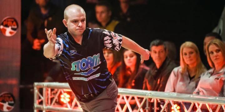 Brad Miller averages 241.8 for third round to tie Jason Belmonte for lead heading into match play at 2019 PBA Players Championship