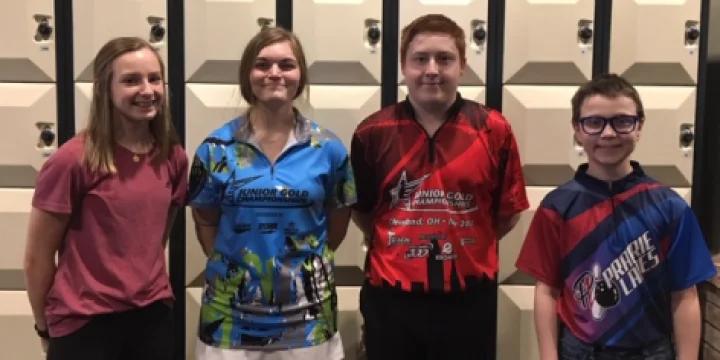 Collin Krachey, Caitlin Powers, Colton Moen, Natalie Curtis take top spots in BYBT at Ten Pin Alley