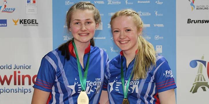 Kamerin Peters and Mabel Cummins win gold, Anthony Neuer and Solomon Salama silver in doubles as Korea dominates at 2019 World Junior Championships