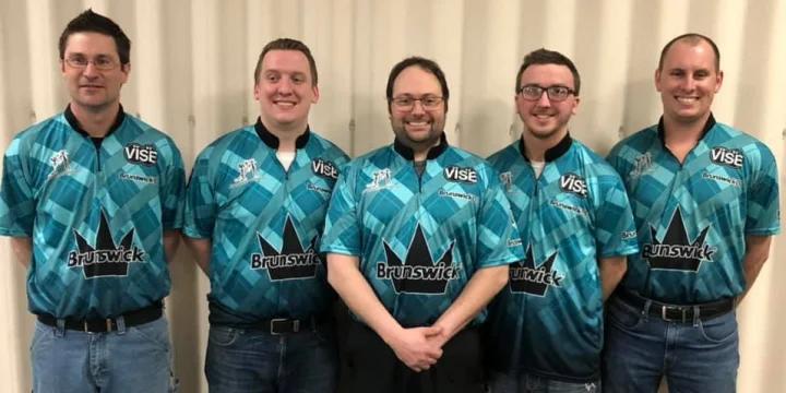 Nicholas J's Pro Shop takes team lead with 3,686, Geoff Schewe grabs all-events lead with all-time record 2,351 at State Tournament