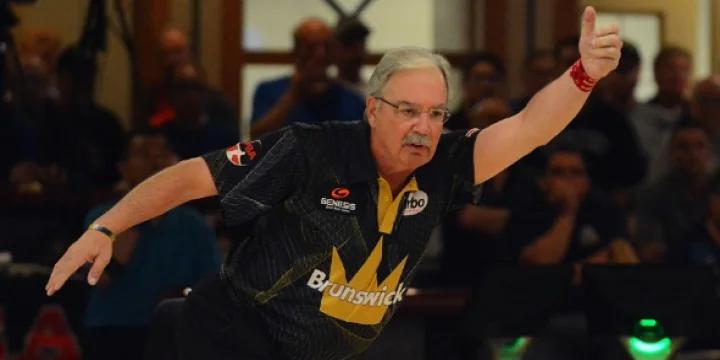 At 72, Johnny Petraglia soars to lead in second round of PBA50 National Championship, looks to shatter PBA50 Tour record