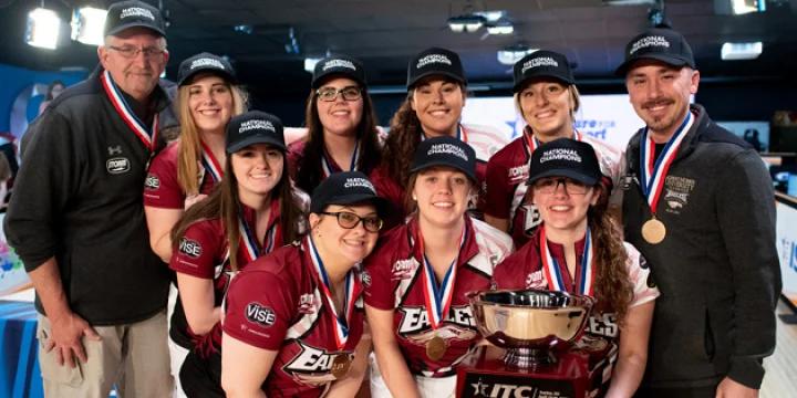 A little #PowerOfCheese: Courtney Ermisch doubles in final frame to lift Robert Morris-Illinois over McKendree for 2019 Intercollegiate Team Championships title