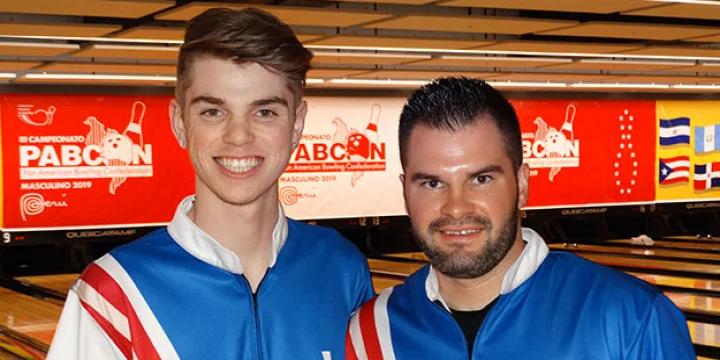 A.J. Johnson, Sean Wilcox average 255-plus to shatter record in winning doubles gold at 2019 PABCON Men's Championships