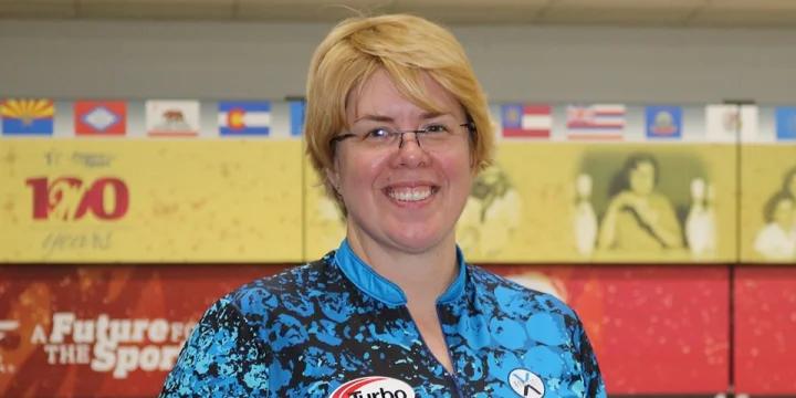 Annual pre-USBC Queens re-writing of USBC Women's Championships leaderboard begins as Kendra Gaines takes all-events lead with 2,025 a day after Emily Eckhoff grabbed it with 2,002