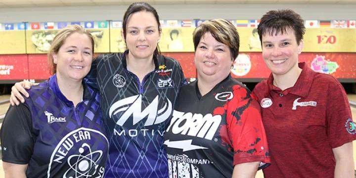 Team lead changes twice, defending champion Golden Approach Pro Shop ends Sunday in first as annual pre-USBC Queens re-writing of leaderboards continues at 2019 USBC Women's Championships