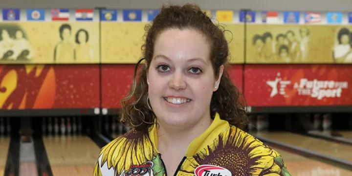 Despite 146 start to doubles, Katie Thornton soars into all-events lead as annual pre-USBC Queens re-writing of leaderboards continues at 2019 USBC Women's Championships