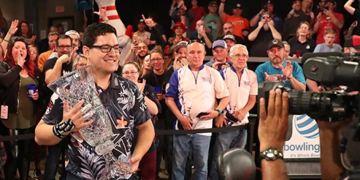 Arrival of the next superstar: Bowling like he was the savvy veteran, Kris Prather beats Bill O’Neill to win inaugural PBA Playoffs