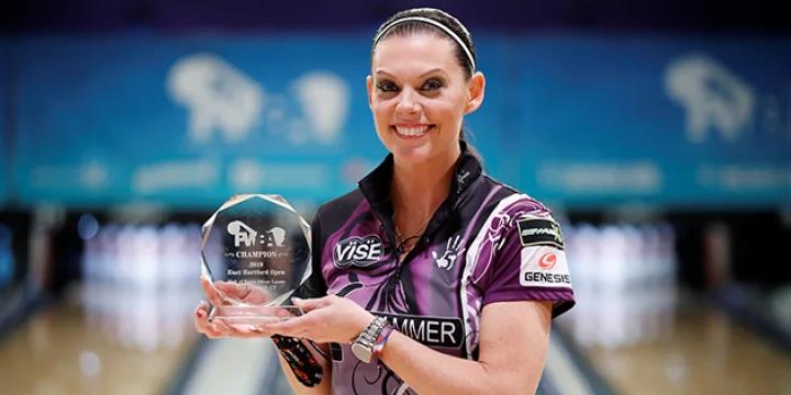 Shannon O'Keefe trying to avoid being 'miserable' as she heads toward a second straight PWBA Player of the Year honor after winning 2019 PWBA East Hartford Open