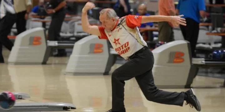 Already locked as PBA60 Player of the Year for fourth straight year, defending champion Ron Mohr leads PBA60 Dick Weber Championship after first round