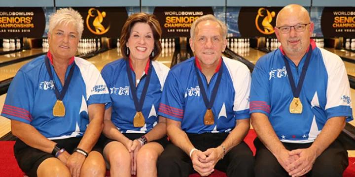 Team USA's Lennie Boresch Jr.-Ron Mohr, Tish Johnson-Leanne Hulsenberg sweep doubles gold medals at 2019 World Bowling World Senior Championships