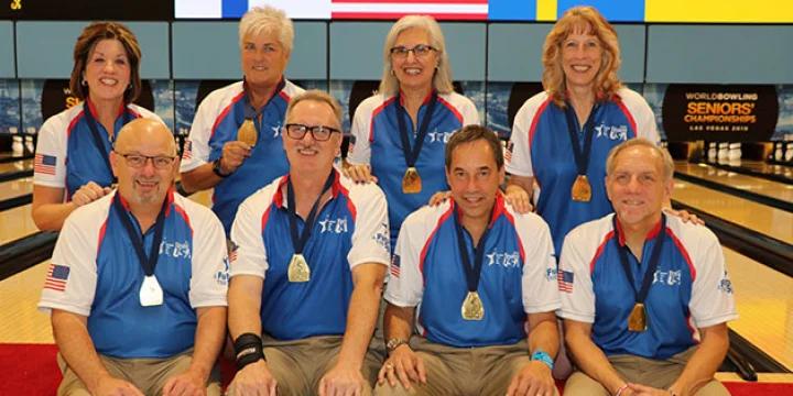 Senior Team USA sweeps team gold medals for third straight time at World Bowling Senior World Championships