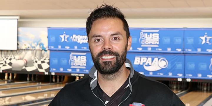 Jason Belmonte takes a step toward a happy retirement by edging buddy Bill O’Neill for lead after brutal first day at 2019 U.S. Open