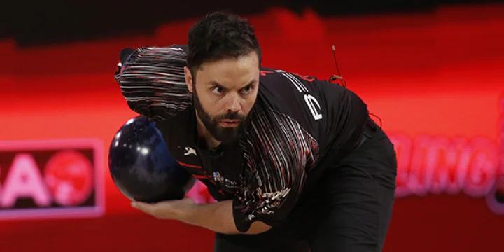 Lefties struggle again as Jason Belmonte takes lead after second round of 2020 PBA Players Championship in pursuit of historic 12th major title