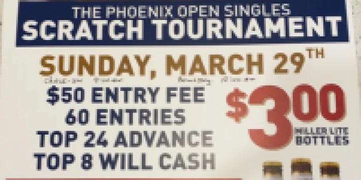 2020 Phoenix Open Singles Scratch Tournament set for Sunday, March 29 in Richland Center
