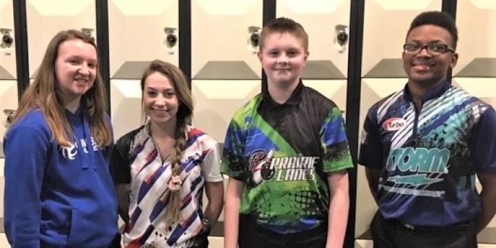 Jermarrion Simmons, Kelly Whipple, Jackson Cotter, Kayla Roidt take top spots in BYBT at Ten Pin Alley; John Meegan fires perfect game