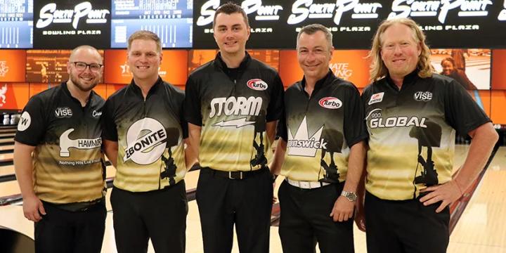 Mitch Beasley delivers in final frame again as closing 1,253 lifts Bowlers Headquarters to 3,368 for 2021 USBC Open Championships team lead