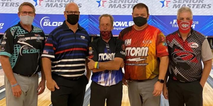 PBA50 Player of the Year guaranteed to go down to final match of 2021 USBC Senior Masters; contenders Chris Barnes, Pete Weber, Tom Hess in stepladder finals