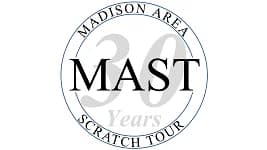 2026-27 Madison Area Scratch Tour schedule features 8 singles, 1 combined doubles/singles, 2 doubles, 1 trios, Year End Championship