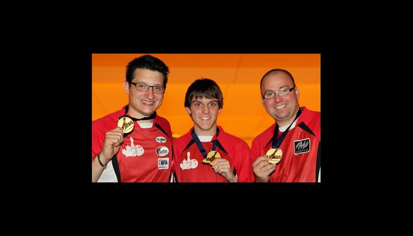 Canada win men&rsquo;s trios for second gold medal in World Championships history