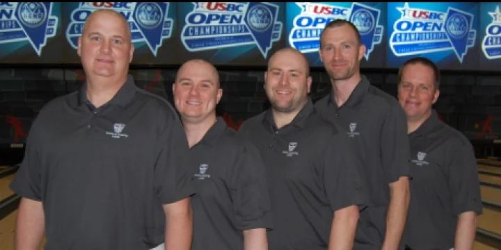 Towne & Country Lanes 1 adds 2014 Open Championships team all-events lead to team lead
