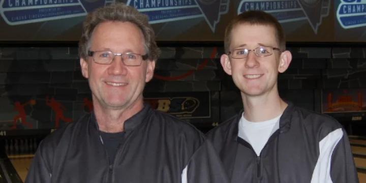 North Dakota father and son edge into doubles lead at 2014 Open Championships