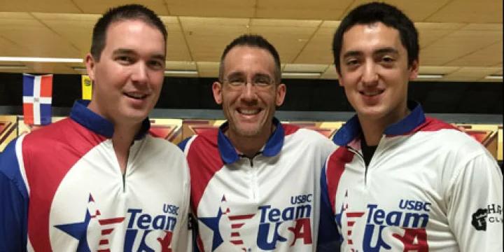 Team USA sweeps gold, silver in trios at PABCON Men’s Championships