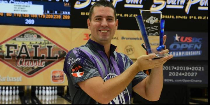 Memories of Dave Davis and Mike Aulby as Ryan Ciminelli beats top seed Anthony Pepe for PBA Las Vegas Open title