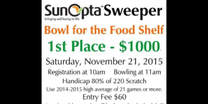 SunOpta Sweeper Bowl for the Food Shelf offers $1,000 top prize, offers chance to help those in need