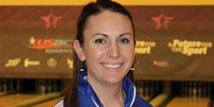 With flair for dramatic, Stefanie Johnson joins top seed Birgit Poppler among 8 undefeated players at USBC Queens