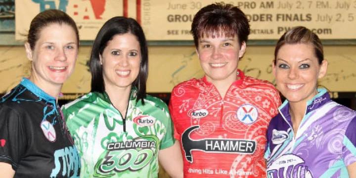 Kelly Kulick battles through injured ankle to secure top seed for PWBA Lexington Open; Bryanna Cote, Shannon Pluhowsky, Shannon O'Keefe also make stepladder finals