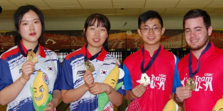 Junior Team USA’s Wesley Low, Anthony Simonsen and Korea’s Lee Yeongseung, Pak Yuna win doubles gold medals at World Youth Championships