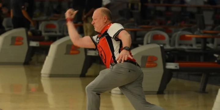 Seeking first title of year, Bob Learn leads after first round of PBA50 DeHayes Insurance Group Championship