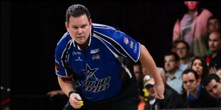 Wes Malott leads 12 advancing in wild finish to PBA Badger Open qualifier, rookie Francois Lavoie second and leads Detroit Open