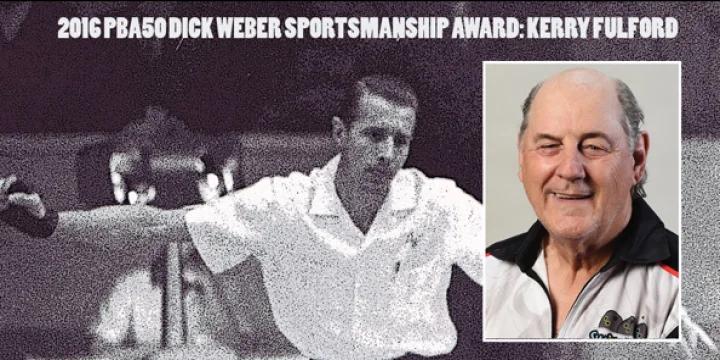 Kerry Fulford earns PBA50 Dick Weber Sportsmanship Award in voting by fellow competitors