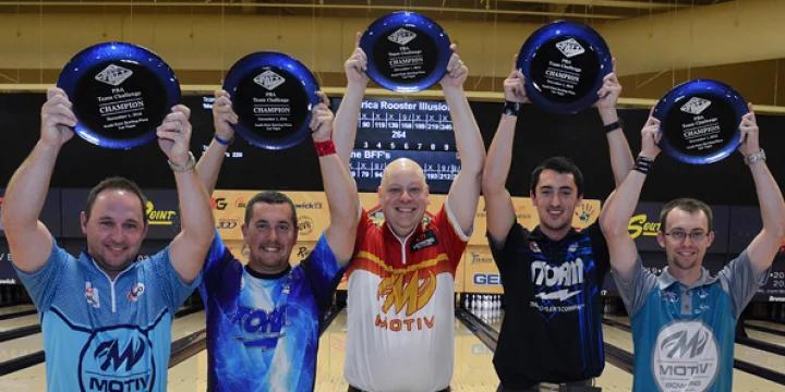 'Merica Rooster Illusion barely makes match pay, barely makes stepladder, then soars to PBA Team Challenge title