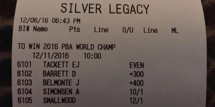 Top seed E.J. Tackett even money favorite for PBA World Championship, but likely a bad bet based on history
