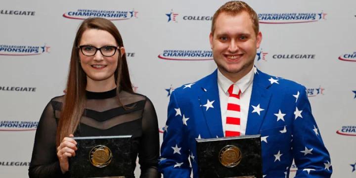 Nick Pate, Sydney Brummett voted college bowling MVPs by coaches, Players of the Year by media