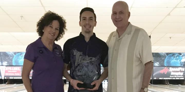 In title match of contrasts, rookie Matt Sanders beats veteran Brian LeClair to win PBA Xtra Frame Billy Hardwick Memorial Open for first PBA Tour title