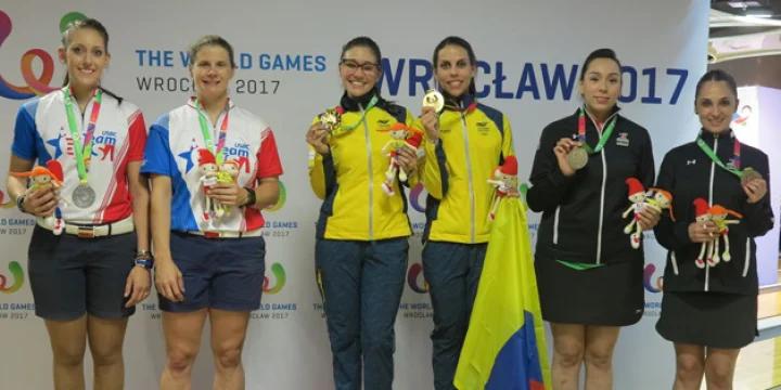  Colombia’s Clara Guerrero, Rocio Restrepo down Team USA’s Kelly Kulick, Danielle McEwan for women’s doubles gold at 2017 World Games