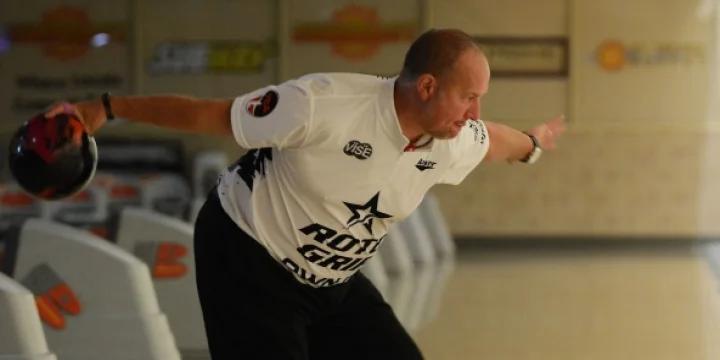 Brian Kretzer takes 77-pin lead after first round of qualifying in PBA50 DeHayes Insurance Group Championship